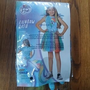 My Little Pony Rainbow Dash Youth Girls Medium 8-10 Spirit Halloween Costume Set